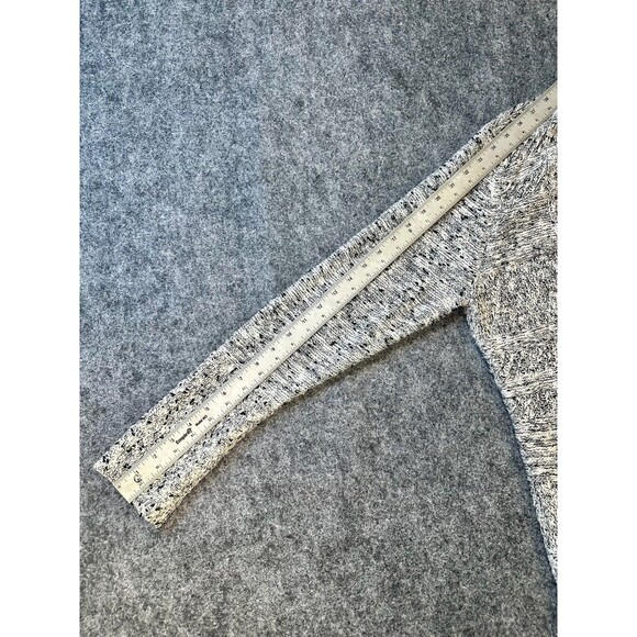 Sonoma WMNS Knit Cardigan Sweater XL Gray White Black Cozy Winter Chunky Holiday - Picture 9 of 10